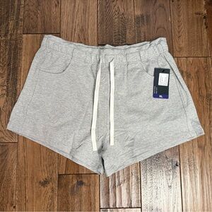 Gray Women's Casual Sweat Shorts with Pockets